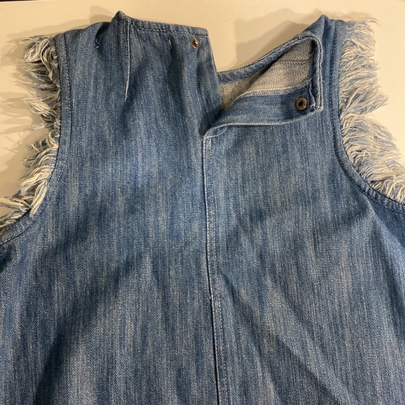 Rachel Rachel Roy Tops Rachel Roy Frilled Sleeveless Denim Top Size M - Picture 5 of 10